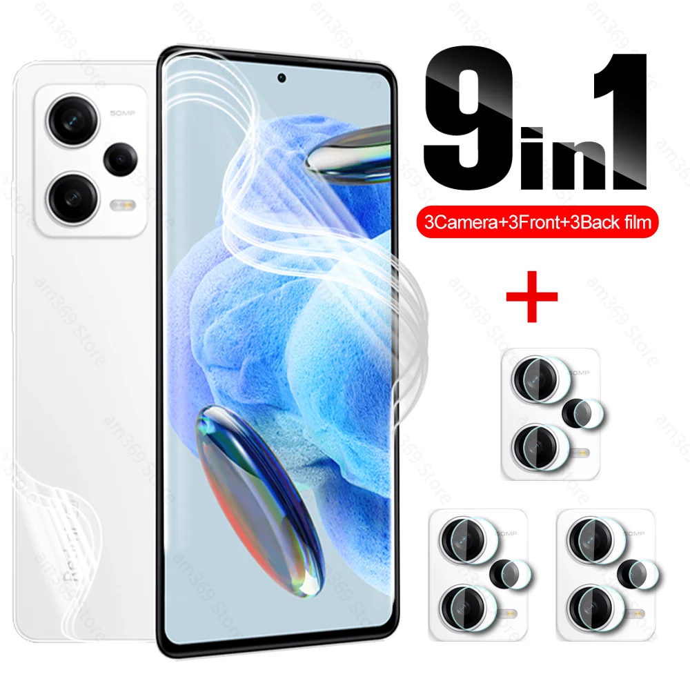 9 To3 Camera Glass Hydrogel Film Per Xiaomi Redmi Note 12 Pro Plus 5G Note12 Pro + 12Pro Note12Pro 6.67 ''Back Hd Screen Protector