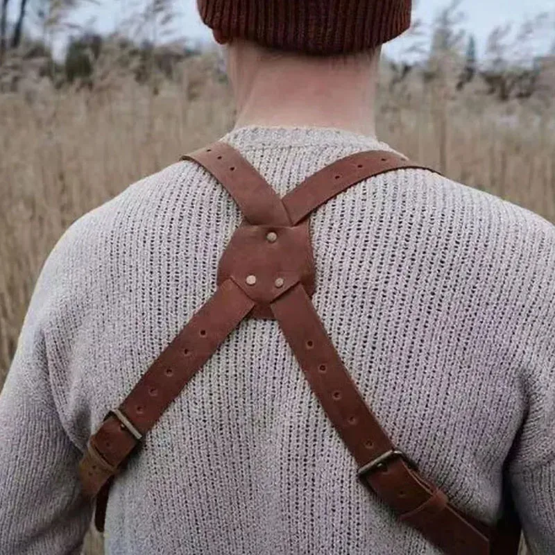 Holster D'épaule Portefeuille Sac à Bandoulière Sac à Dos En Cuir Pour