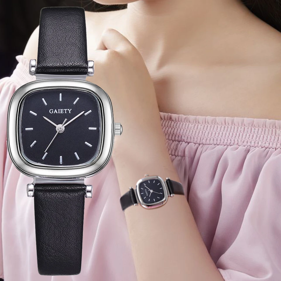 bangle type watch for ladies Watch Women Leather Strap Square Sport Watch Fashion Casual Ladies Business Bracelet Watches For Women Female Clock Women's Bracelet Watches