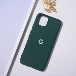 Premium Liquid Silicone Shockproof Phone Case - Soft Back Cover for Pixel 4A 4G (Green)