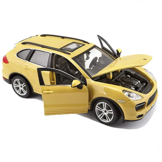 Bburago – modèle de voiture Porsche Cayenne Turbo Plus, 1:24, jaune