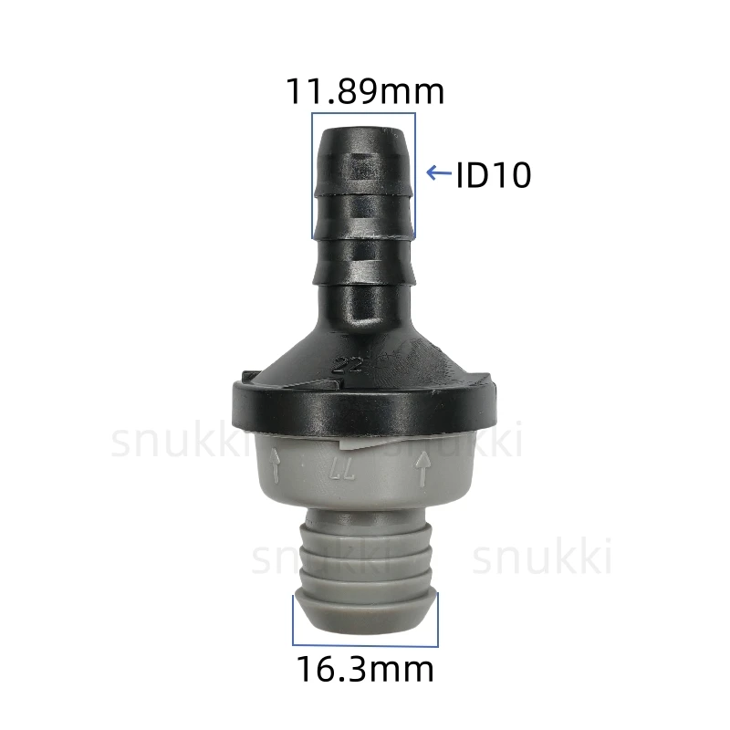 ID10 Plastic One-way Valve Non-return Valve Air Pump Vacuum Check Brake Booster Pump 1pc