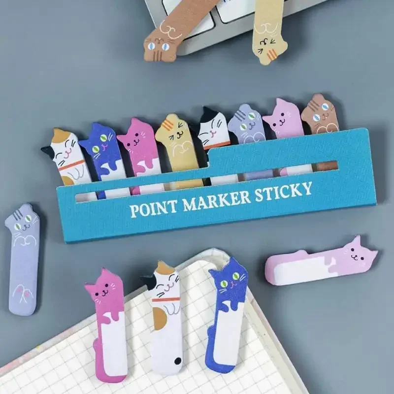 240pcs Cute cat Sticky Notes Bookmarks 1