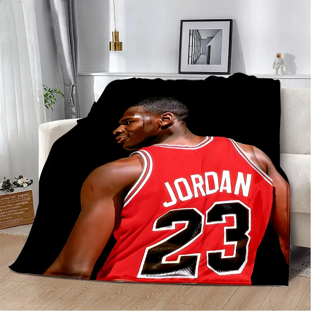 Basketball J-JordanS Printed Blanket Picnic Blankets Warm Blanket Soft and Comfortable Blanket Home Travel Birthday M-MichaelS 2