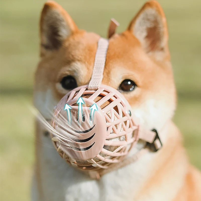 Dog Muzzle Kimpets Breathable Basket Anti Barking Mouth Cover Comfy Soft Silicone Small Medium Large Dog Pet Stop Biting Chewing dog muzzle
