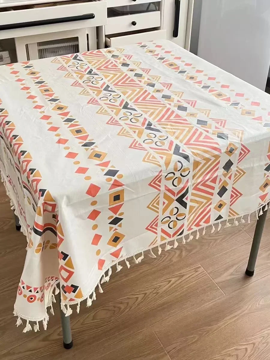 

PVC transparent tablecloth with a thickness of 0.25mm, heat-resistant, waterproof, and oil resistant dining table mat, 1pc