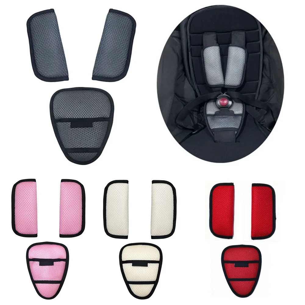Baby Car Seat Straps Shoulder Pads 3PCS For Infant Kid