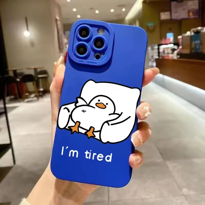 Cartoon Duck Pattern Phone Case Cover