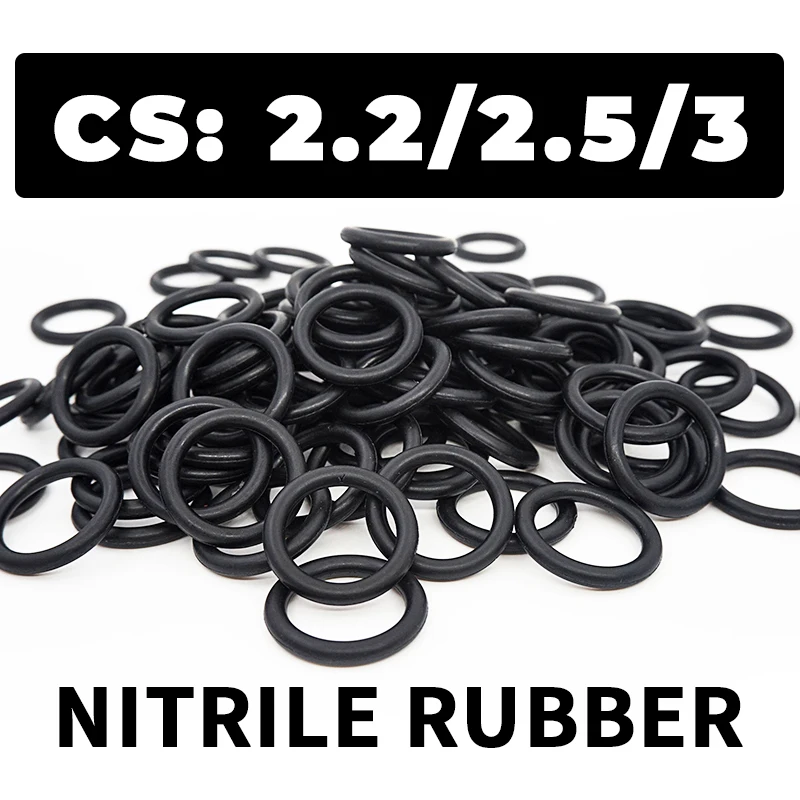 Rubber o rings keycap o rings silicone o rings sealing gasket O-ring thickness 2.2/2.5/3mm CS NBR Nitrile sealing temperature resistant gasket rubber ring complete in specifications