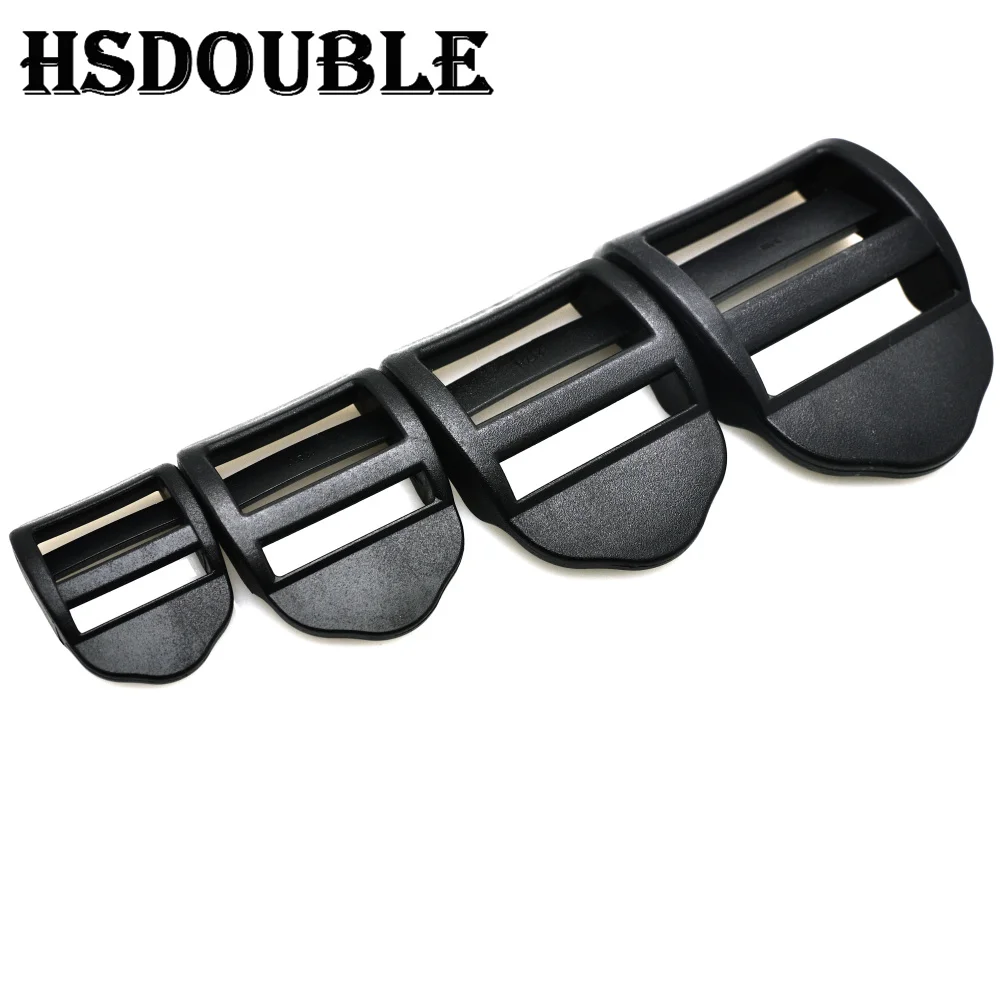 Plastic Ladder Lock Slider Release Buckles 20mm 25mm 32mm 38mm 10 Pcs/Pack for Backpack Straps Webbing