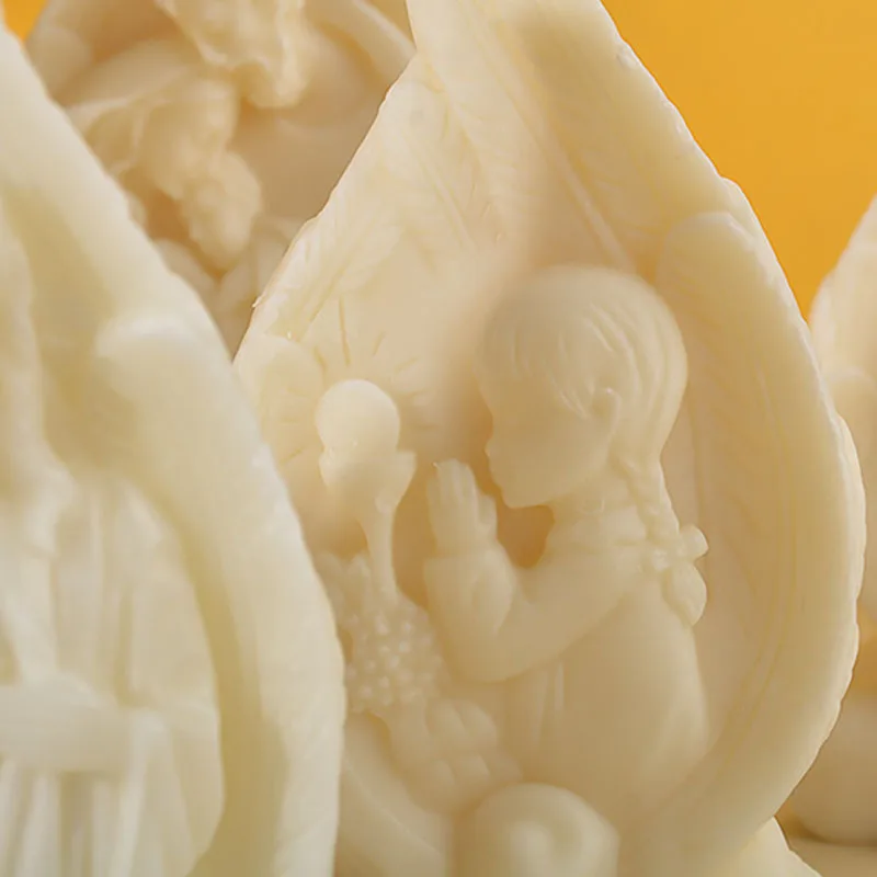 2 Stampi In Silicone A Forma Di Angelo – Per Candele, Resina Epossidica, Sapone, Gesso E Cioccolato, Fai Da Te Pasquale