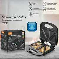 110V 220V household Portable double-sided heating Waffle Maker Breakfast Triangle Toaster Non Stick Sandwich Machine Maker 1