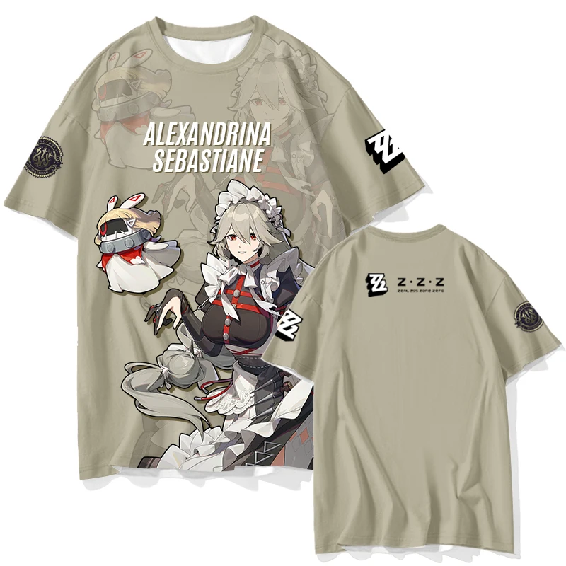 Zenless Zone Zero Short Sleeve T Shirt Kids Tees Cosplay Tops