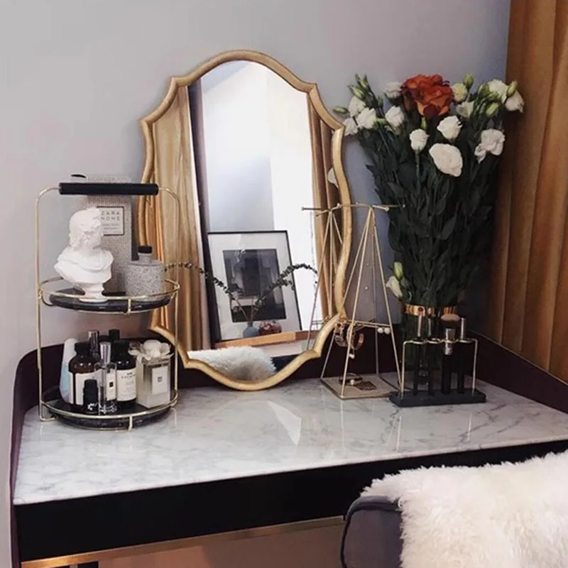 

Irregular Bathroom Mirror Glass Shower Nordic Luxury Bedroom Mirror Living Room Girls Espejos Decorativos De Pared Room Decor