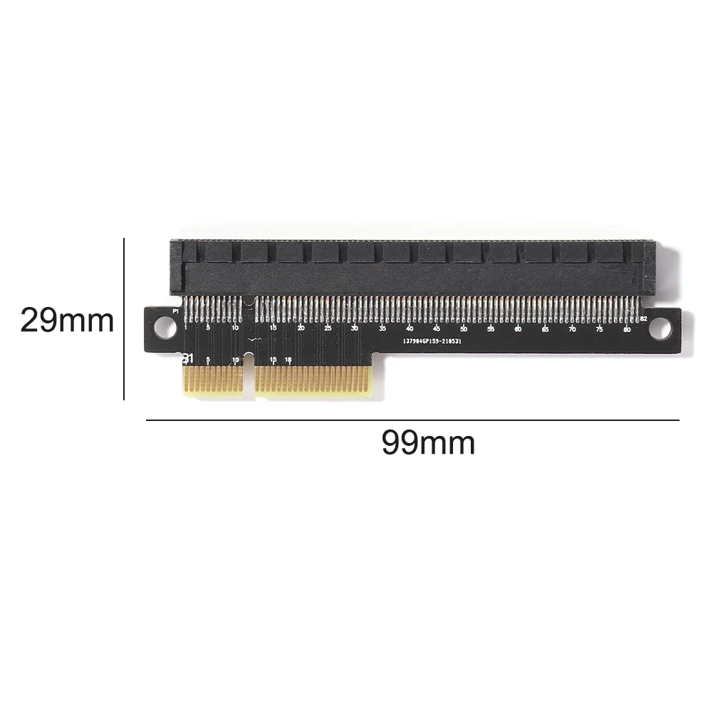 PCIE 4X to 16X Riser Card Expansion Steering Adapter PCI Express Riser Card x4 to x16 Video Graphics Adapter Converter
