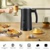 Electric Milk Frother Stainless Steel Hot Cold Milk Foamer 400W Non-Stick Interior 350ml Automatic Coffee Mixer for Cappuccino 5