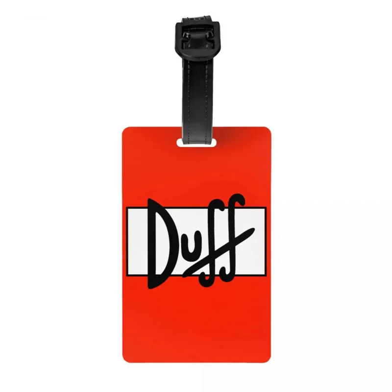 

Багажная бирка Duff с изображением пива, дорожная сумка, чехол для чемодана, идентификационная бирка