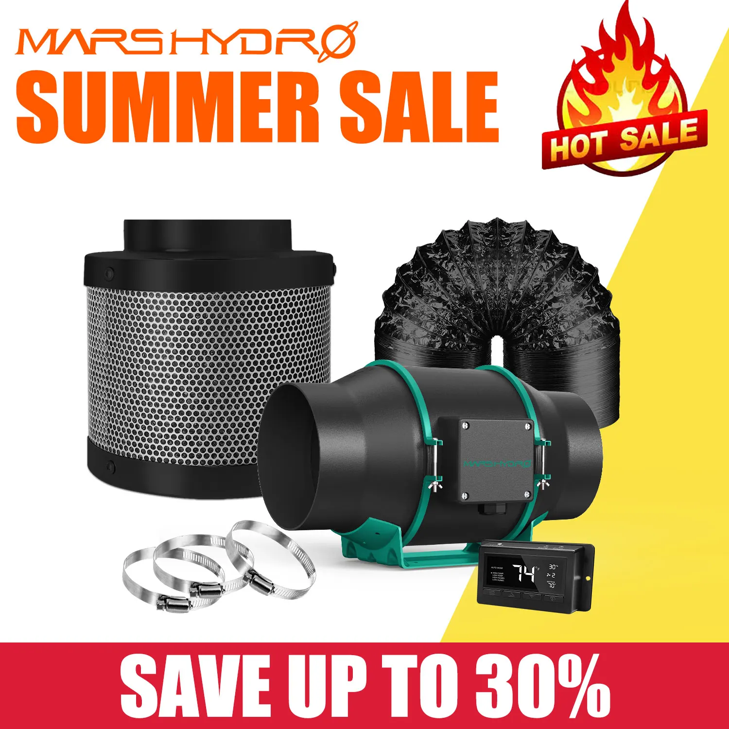 Carbon Filter Kit Grow Tent Inline Ventilation Fan Kits Grow Tent