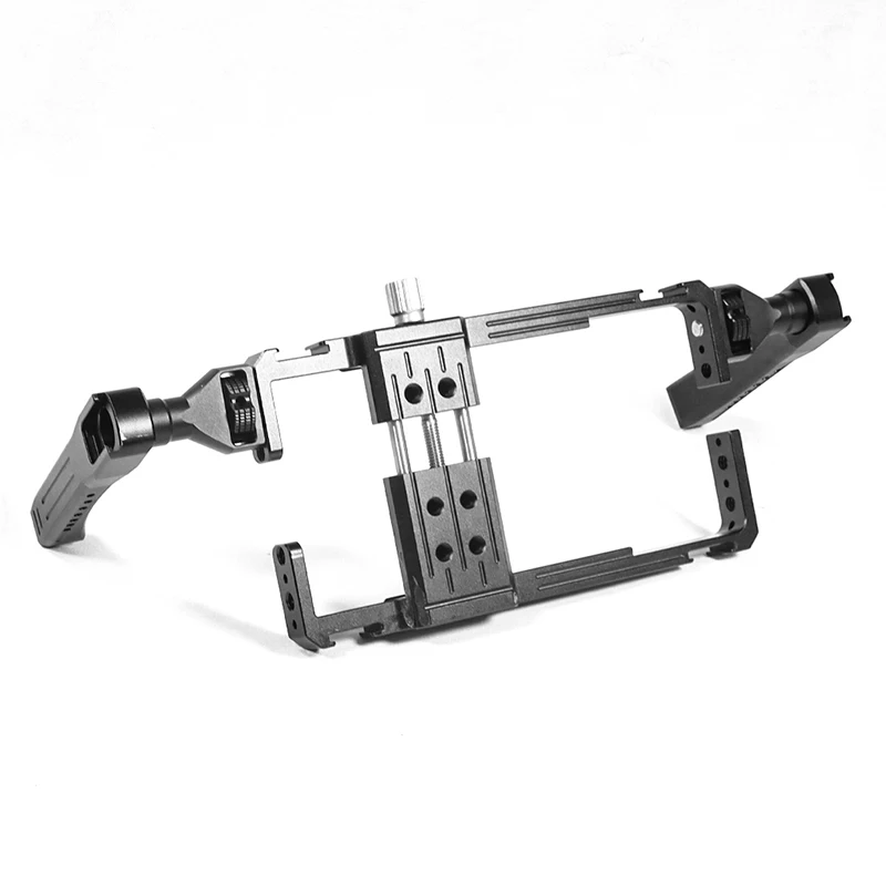 Dual Handles Phone Video Cage Rig Handheld Stabilizer Grip für iPhone Android Smartphone, Filmmaking Vlog Mount – Detail 8