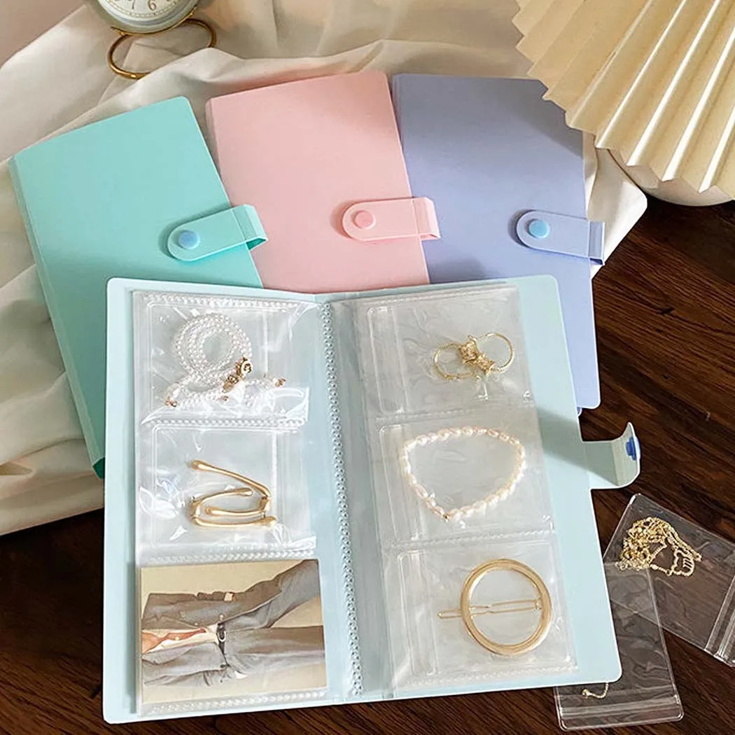 Jewelry Organizer Book Ring Earring Jeweler Travel Case Box Packaging