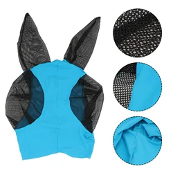 Horse Outdoor Bite Horses Mosquito Horse Neck Protection Horse Mesh Protective Fly Horse Neck Protection (Blue)