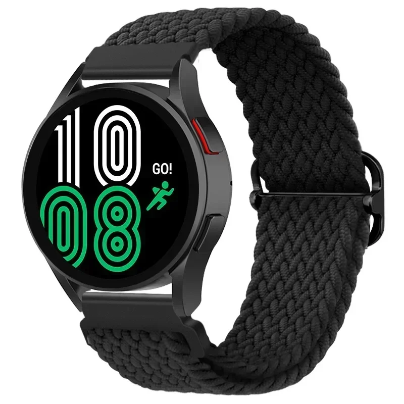 Braided Solo Loop 22mm Nylon Wristband Bracelet Strap