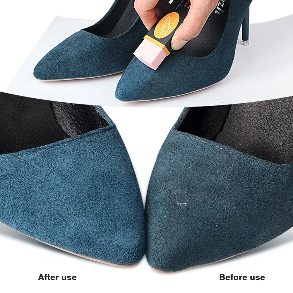 Eraser Shoe Brush Cleaning Eraser for Suede Nubuck Leather Boot Clean Rubber Leather Cleaner Sneakers Care Tools 2/1Pcs