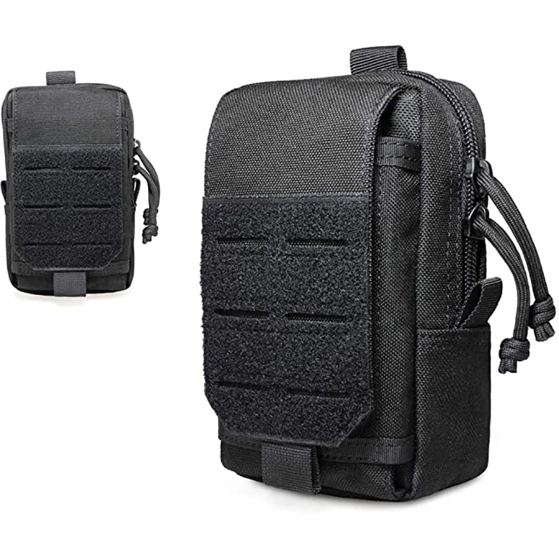 

Tactical EDC Molle Pouch Outdoor Military Waist Fanny Tool Pack Men 6.5" Phone Bag Purse Camping Gadget Bag Hunting Accessories