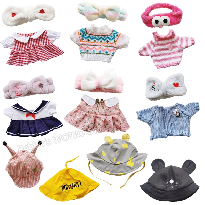 1PC Doll Clothes Headband Glasses Accessories for 30cm LaLafanfan Duck Plush Doll Outfit Hat Hair Band for 20-30cm Plush Toy 8 piece set for 18 inch american 43 cm born baby doll clothes items dress glasses camera panties leggings shoes backpack socks