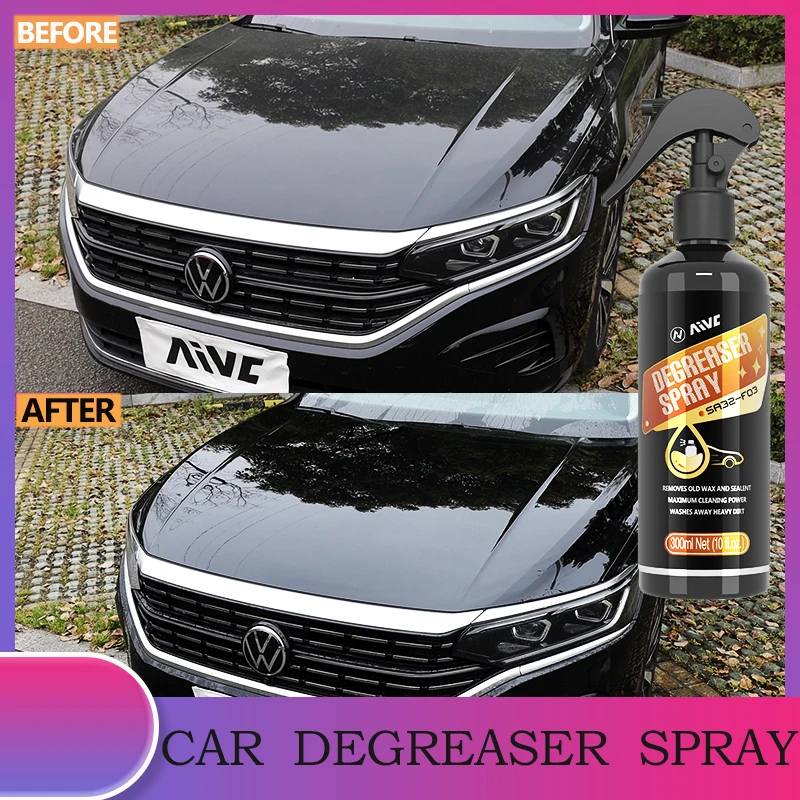 CarDegreaserSprayOldWaxRemovalAIVC300MLStainGreasePlastic