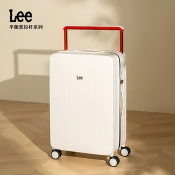 LEE Valigia Valigia da viaggio con manico largo Uomo 20 24 26 Bagaglio a mano da donna Trolley con telaio in alluminio per PC 1