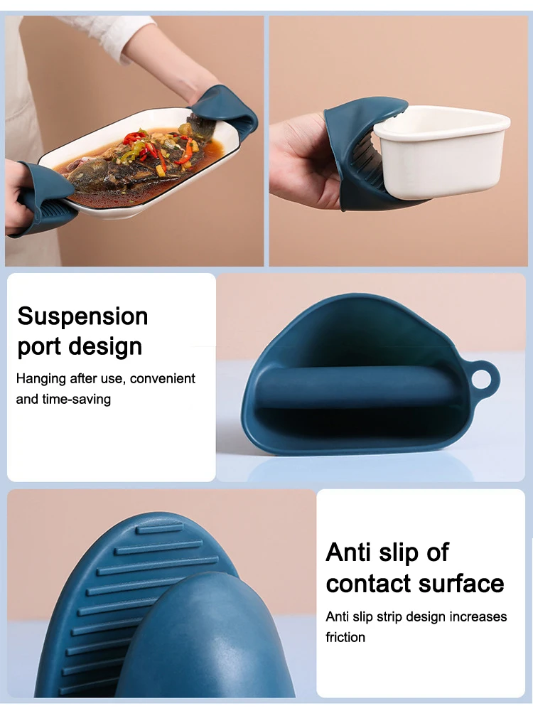 Schüssel klemme Anti-Verbrühungs klemme Küchen werkzeug klemme Dampf gemüse klemme Anti-Rutsch-und Anti-Verbrühungs-Hand klemm platte – Detail 3