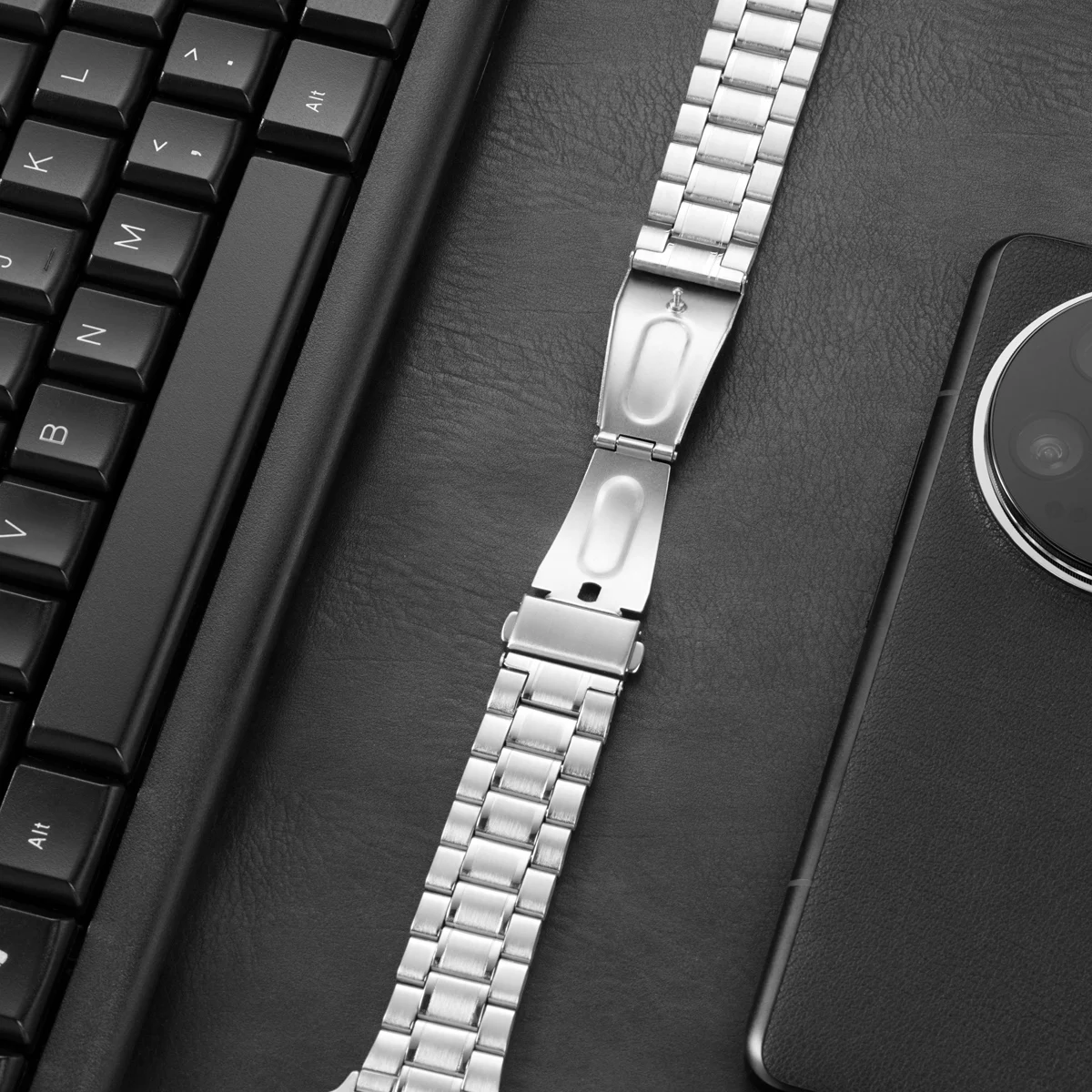 Premium Stainless Steel Metal Strap for Apple Watch - Adjustable and Stylish Wristband