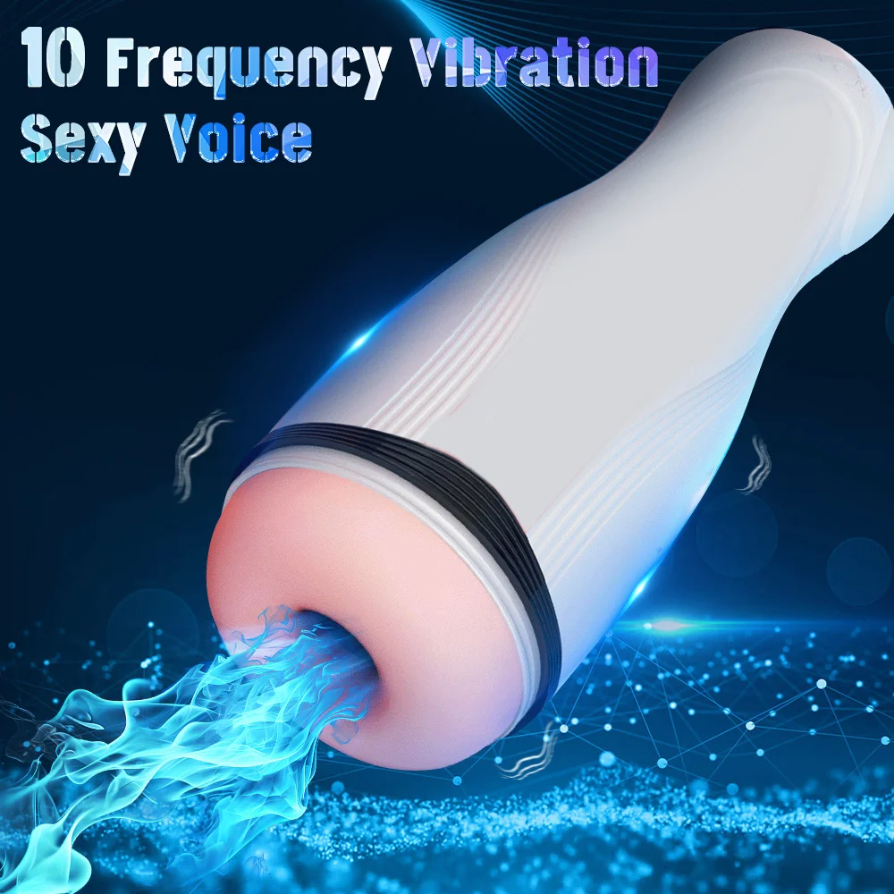 Sex Toy Male Masturbation Cup Sex Machine Male Masturbator Cup Sexy Voice Vaginal Penetration Pocket Pussy Men's Masturbator Toy for Men Adults Goods