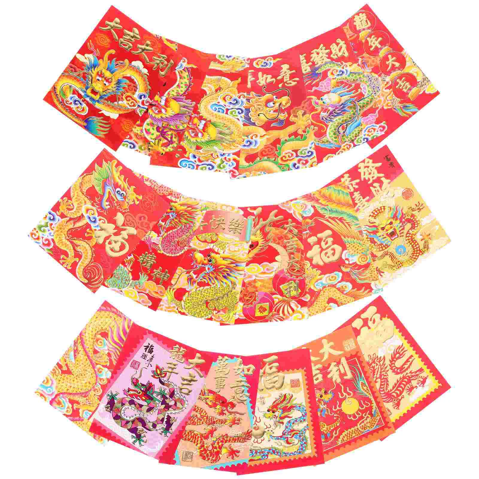 

18 Pcs Sister Gifts for Birthday Chinese Style Money Pouches New Year Envelopes Feng Presents Paper Red