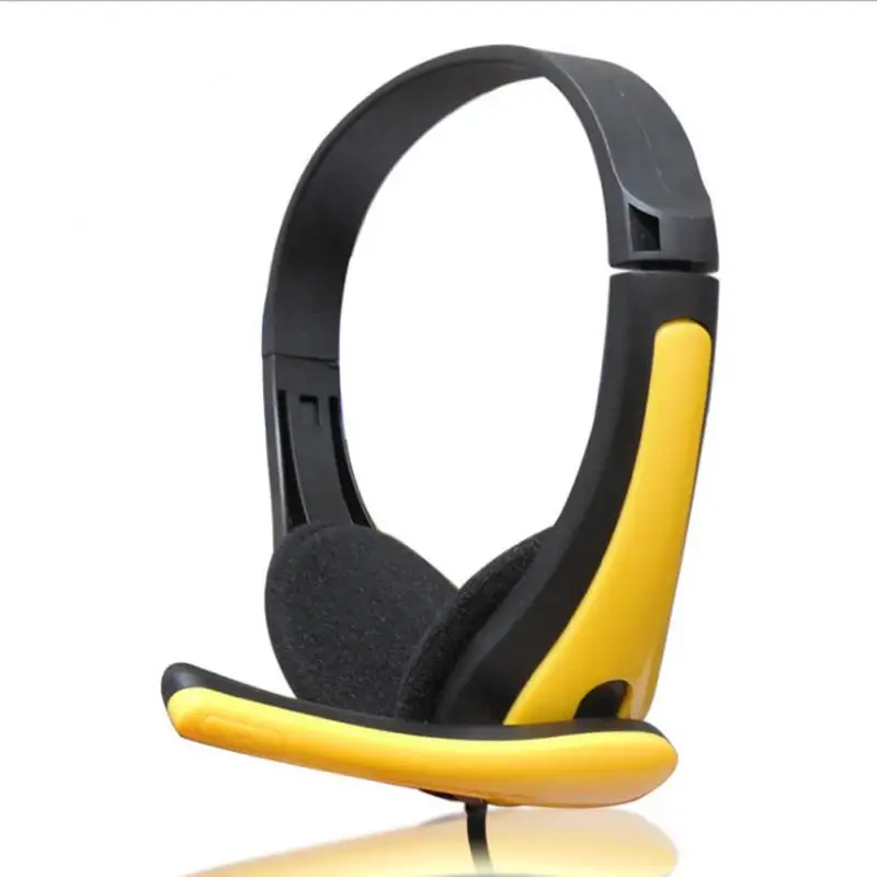 3.5mm Wired Headphones With Microphone Universal Headset Noise Reduction Earphone For Computer PC Laptop Voice Call Games