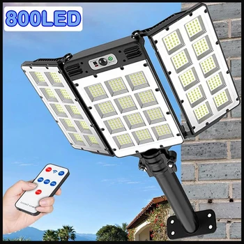 800 LED 강력한 야외 태양광 조명, 모션 센서, 방수 벽 램프, 햇빛 조명, 정원 가로등