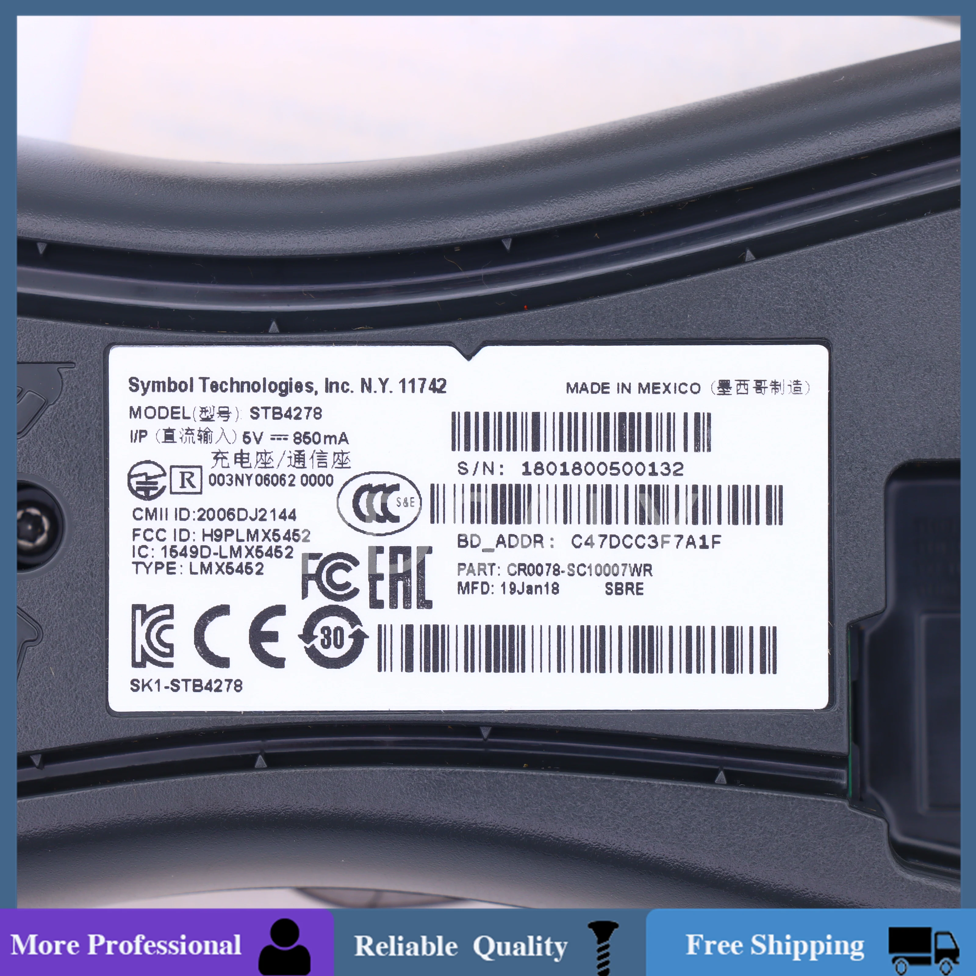 New Battery Charger/ Cradle For Motorola Symbol Li4278 Ls4278 STB4278 CR0078-SC10007WR