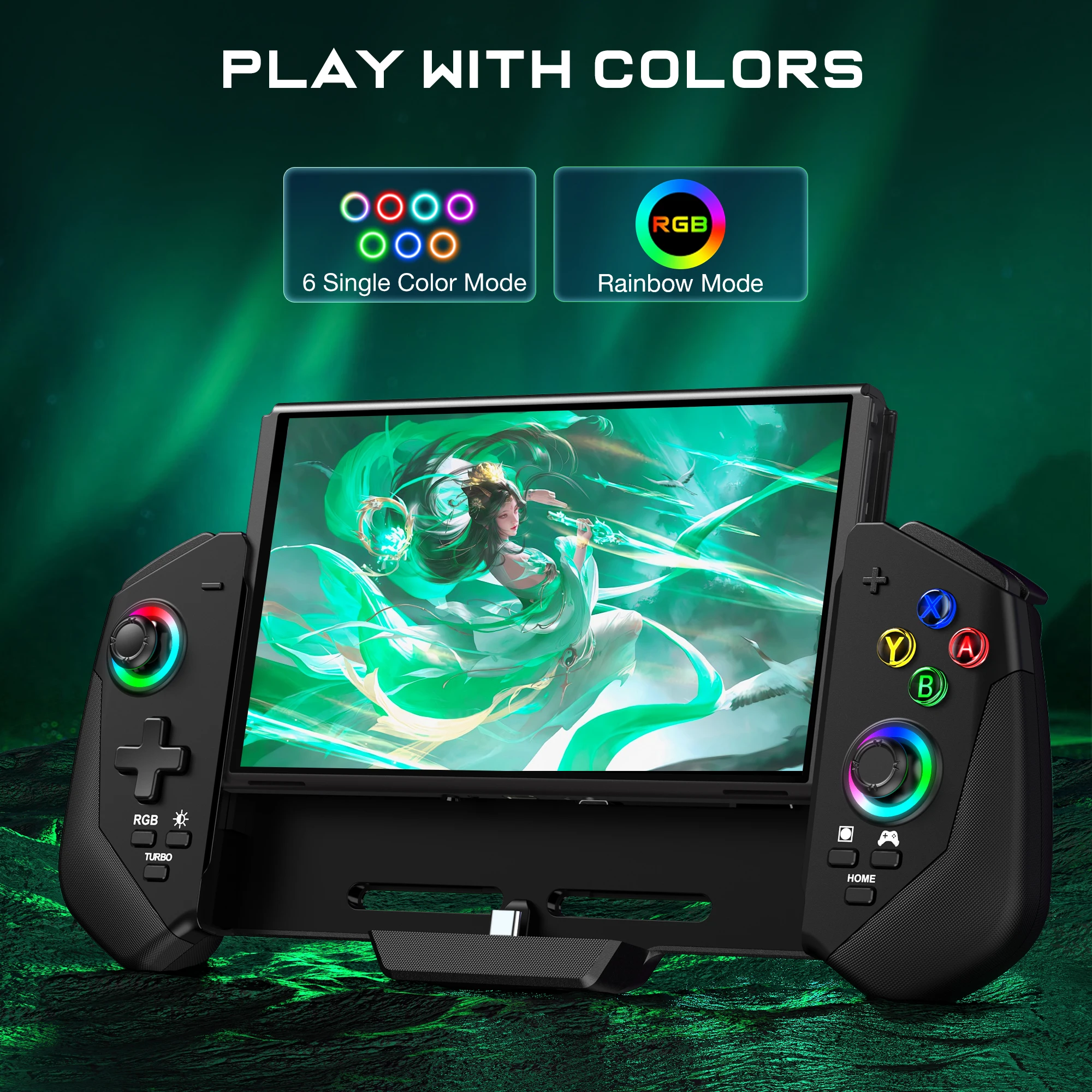 Game Monster Hunter Rise Handheld Mode Nintendo Switch Pro Gamepad