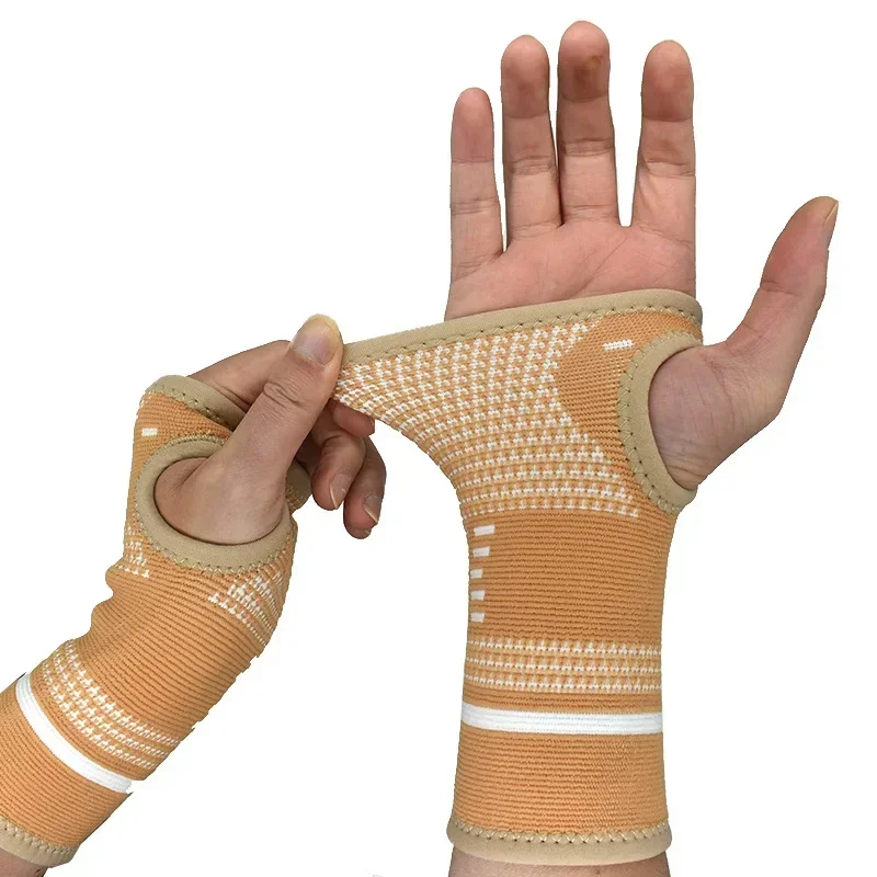 Copper Wristband Sports Compression Gloves Wrist Guard Arthritis Brace Sleeve Support Elastic Palm hand wrist brace wrist guard compression gloves wrist support wrist support band
