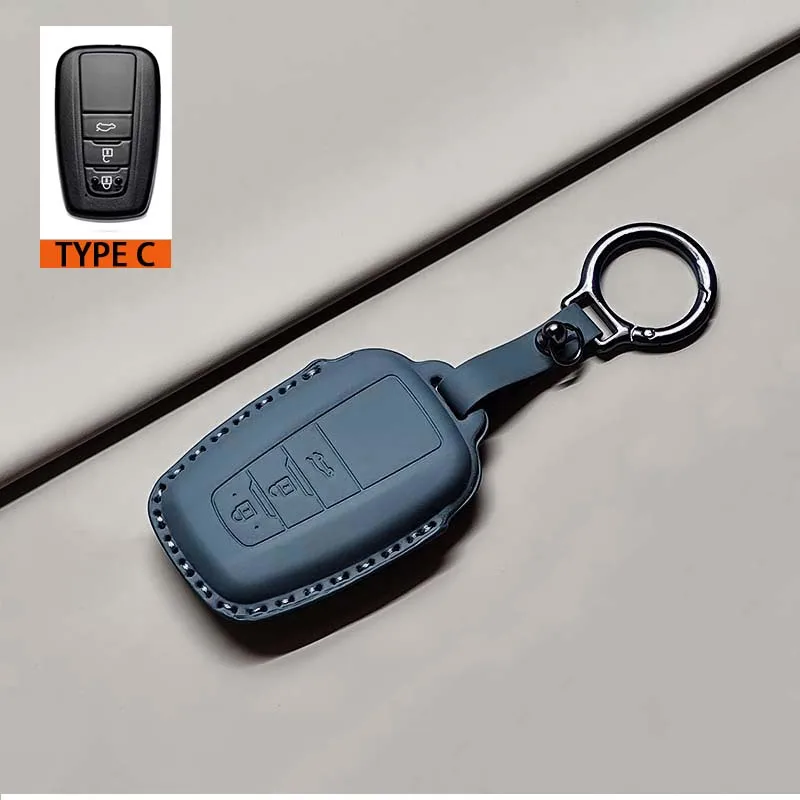 Premium PU Leather Car Remote Key Case Cover