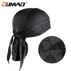 Gorro deportivo de secado rápido para hombre y mujer, gorro de pirata para ciclismo, pesca, bicicleta, color negro y rosa, bufanda de verano