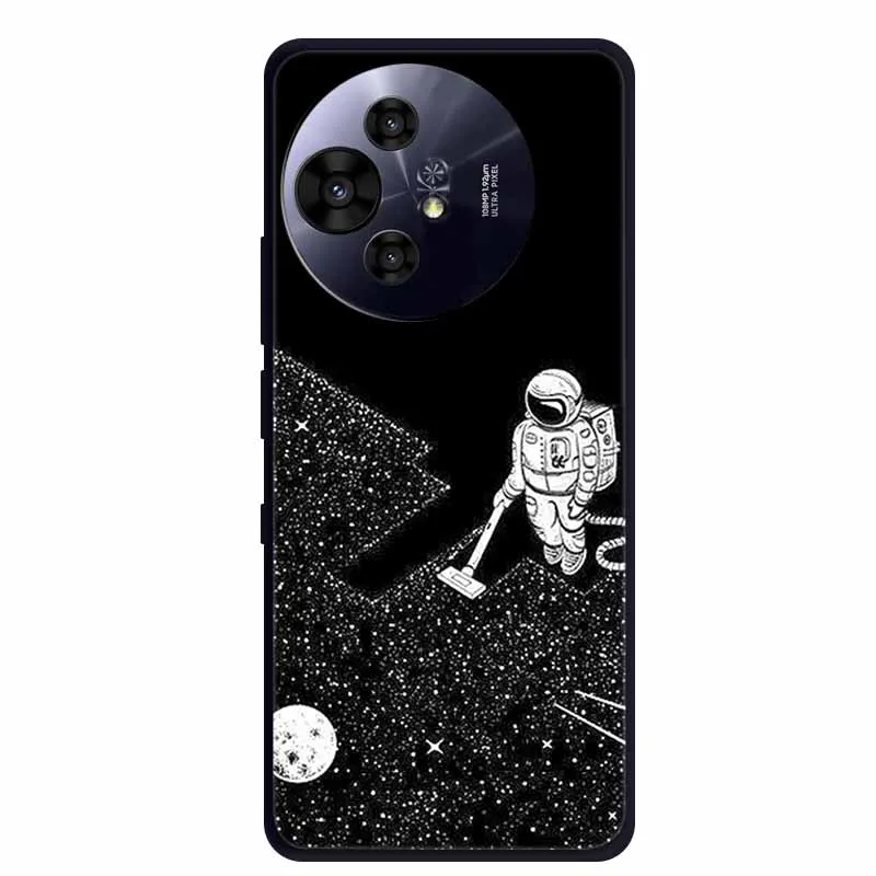 Premium Black Silicone Protective Case for TCL 50 Pro NxtPaper 5G