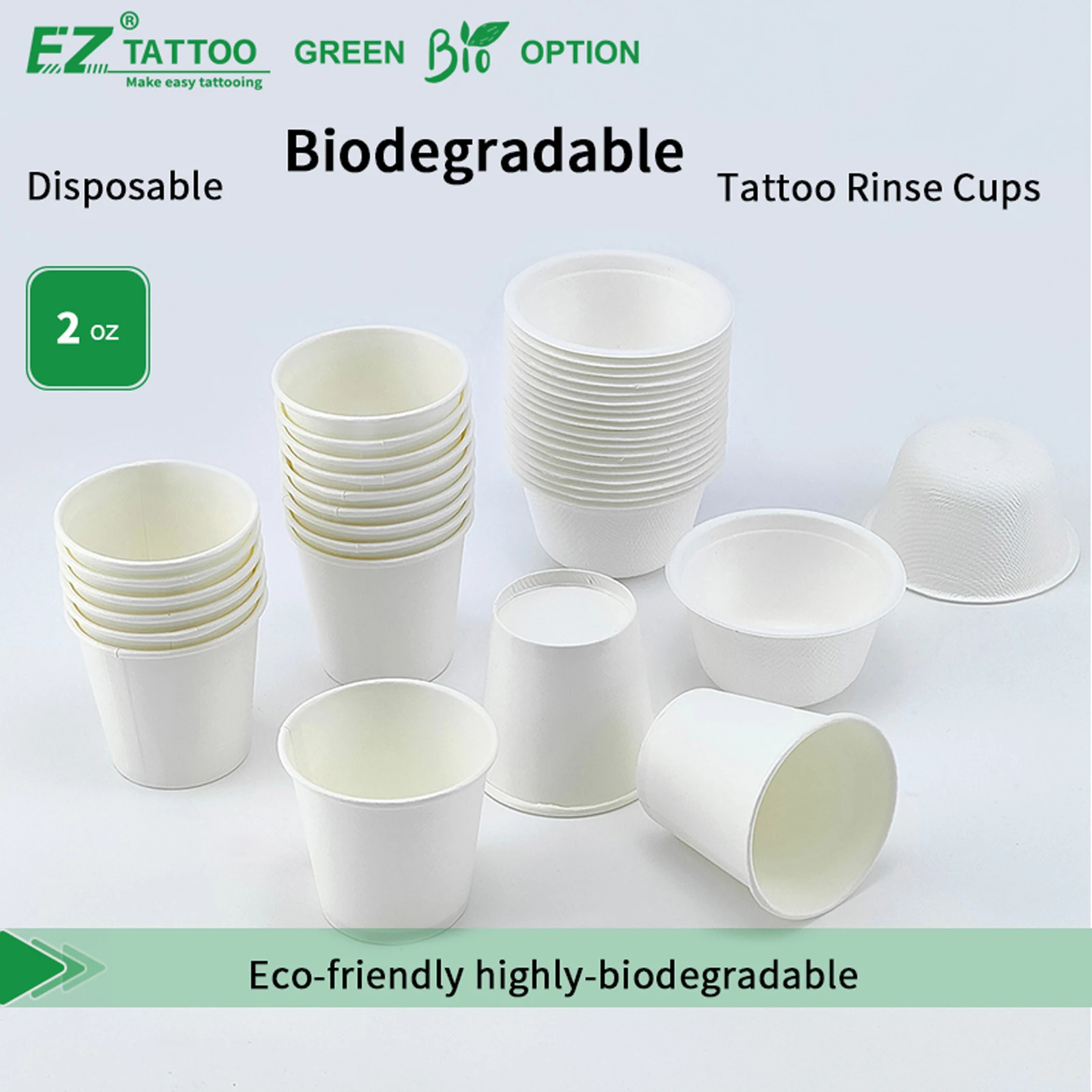 Ez Green Options Biodegradable Tattoo Rinse Cups Disposable Tattoo