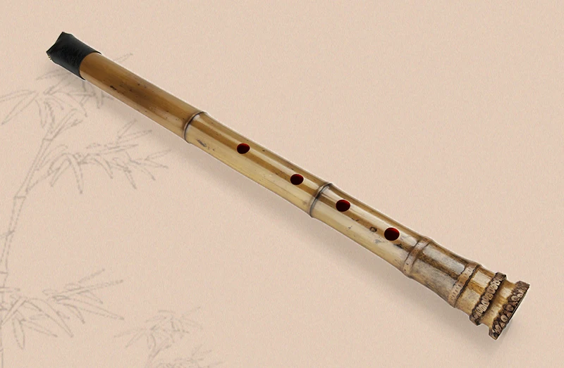 D Key Shakuhachi 5 Holes Wooden Musical InstrumentsVertical