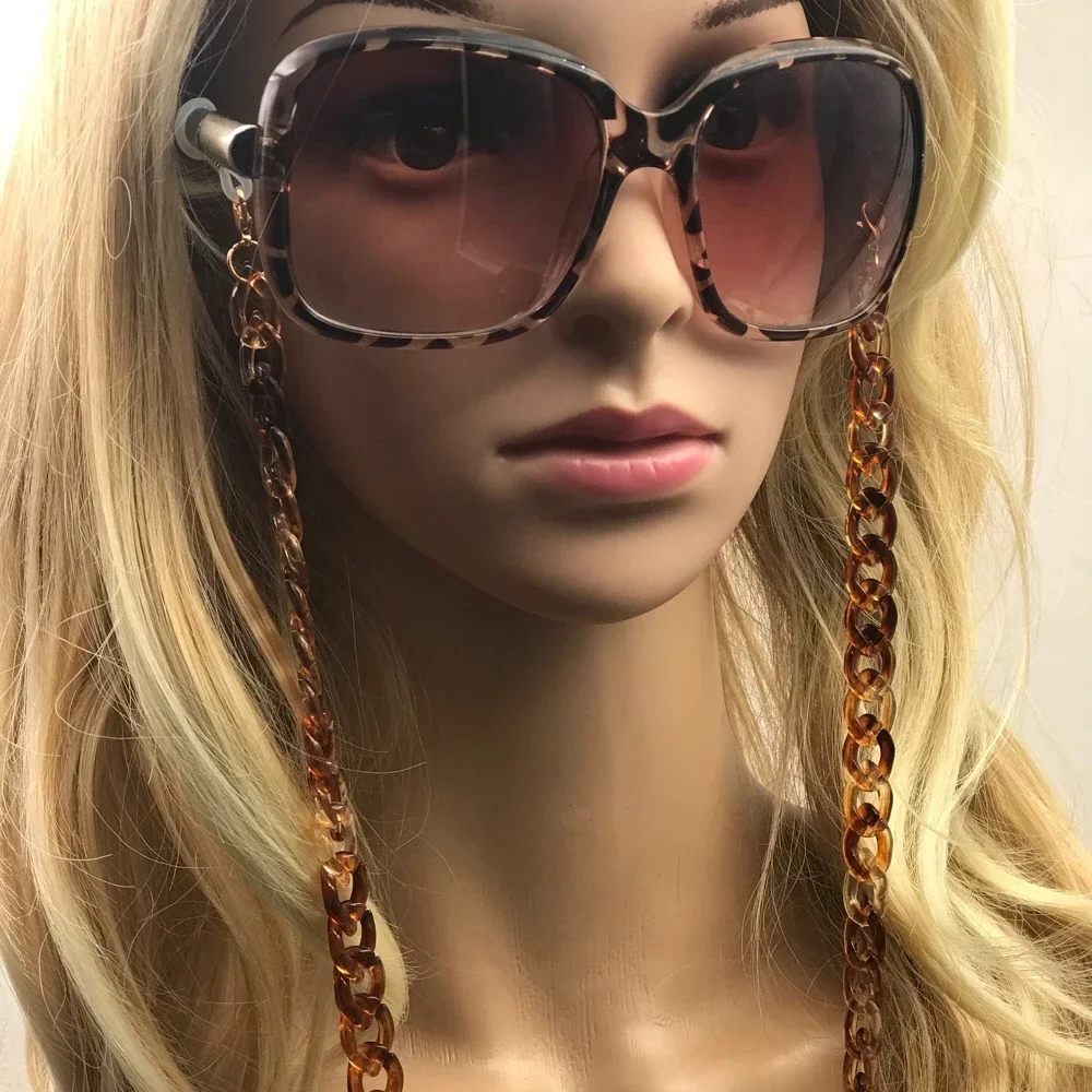Fashion Necklace Women Wide Acrylic Anti-Slip Eyewear Holder Neck Strap