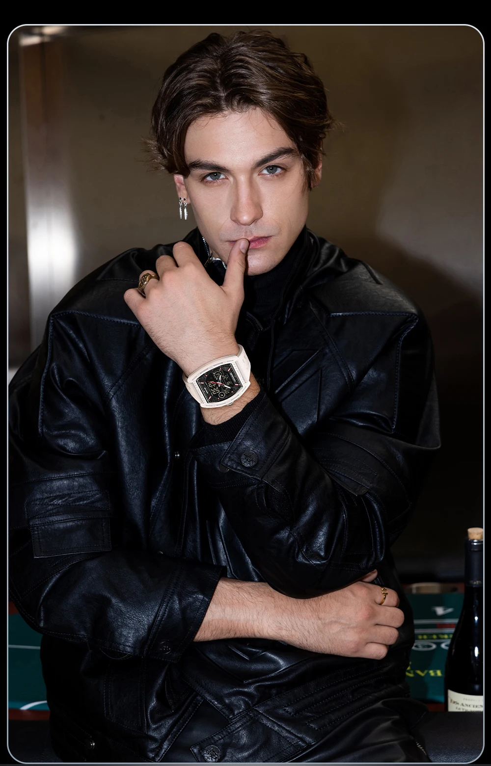 Montre numérique pour homme, double affichage, calendrier, alarme lumineuse, compte à rebours, montre électronique tendance pour homme, Reloj Hombre_voghion.com