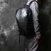NZPJ Leather Men's Backpack Natural Cowhide Large Capacity Travel Bag Outdoor Schoolbag Business Computer Bag For 15 Inch Laptop 1