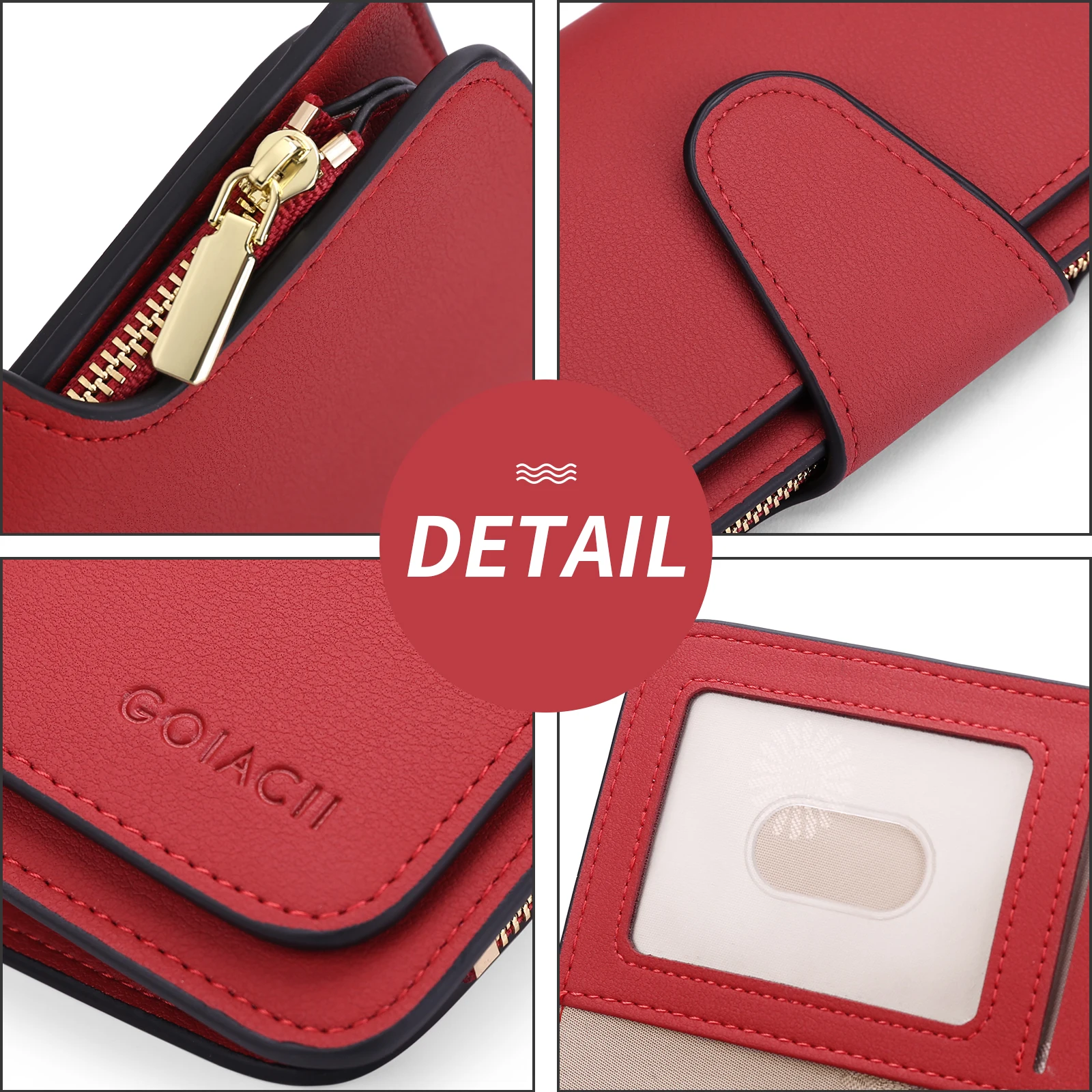 PU Leather Women Long Wallets with Large Capacity Fashion Coin Purses Hasp Clutch ID Credit Card Holder Money Bag Clip Handbag