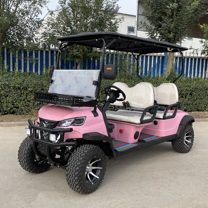 

Factory Custom New Road Legal 5000W Lithium Ion Battery Electric Club Golf Cart with Rear Seat Cheap Price